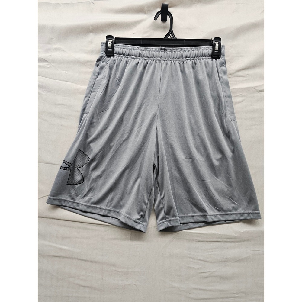 Under Armour Mens‎ Graphic Shorts Gray Polyester Athletic Size Medium